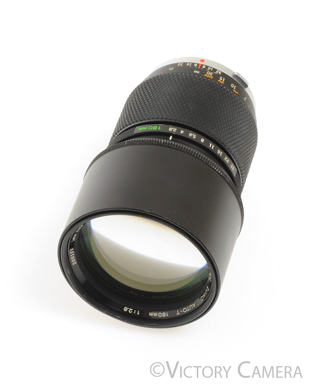 Olympus Zuiko 180mm f2.8 Auto-T Telephoto Prime Lens for OM-System [GOOD] - Victory Camera