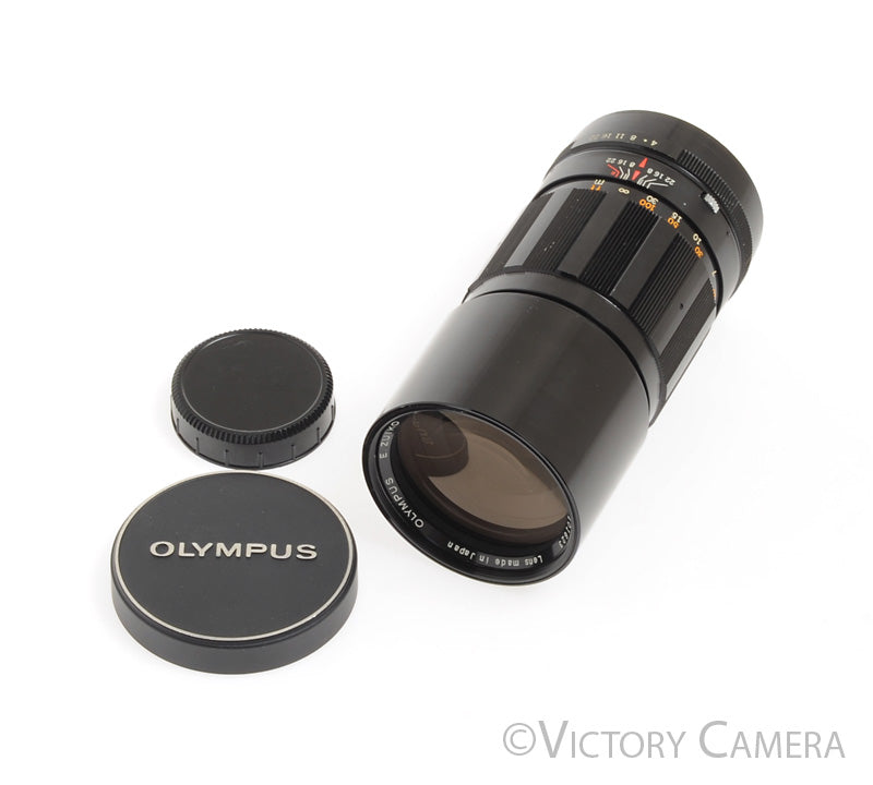 Olympus v. Rare 200mm f4 E. Zuiko Lens for FTL M42 Screw Mount [EXC+] - Victory Camera