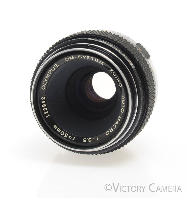 Olympus OM 50mm f3.5 1:2 MC Macro Prime Lens w/ Case [EXC] - Victory Camera