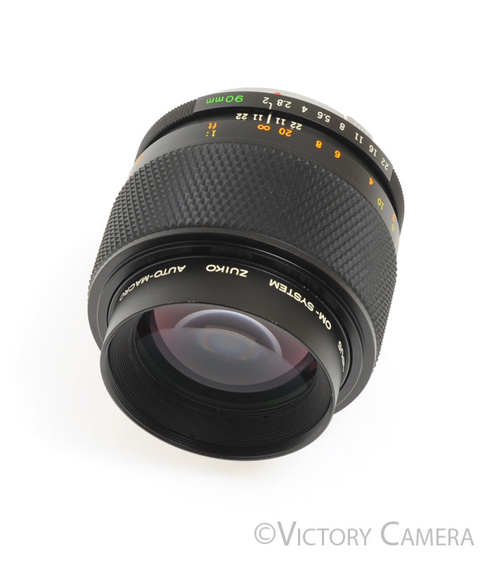 Olympus Zuiko 90mm f2 Auto-Macro Lens for OM [MINT-] - Victory Camera