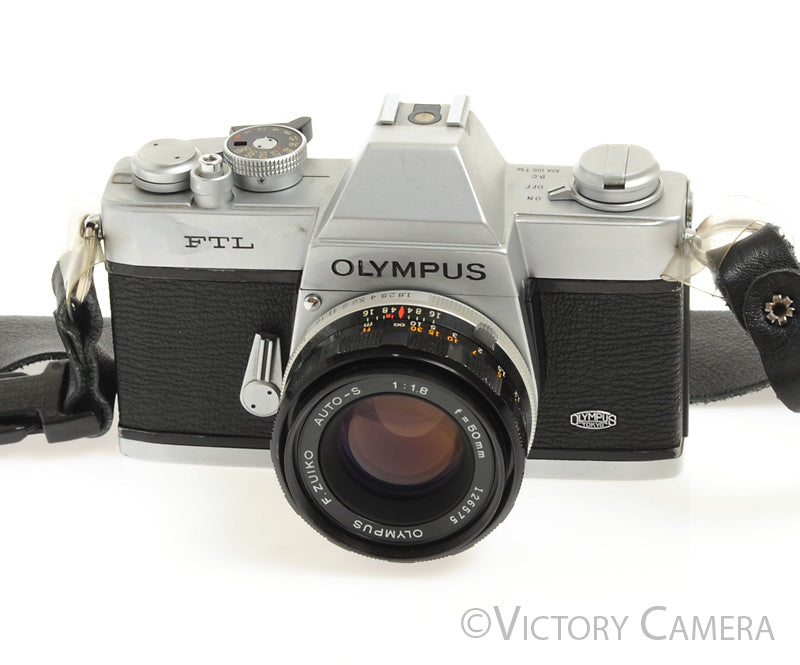 Olympus FTL 35mm SLR M42 Film Camera w/ 50mm f1.8 Lens -Meter off- [GOOD] - Victory Camera