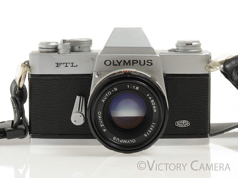 Olympus FTL 35mm SLR M42 Film Camera w/ 50mm f1.8 Lens -Meter off- [GOOD] - Victory Camera