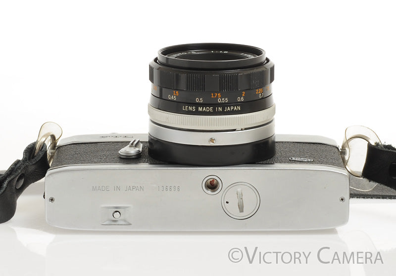 Olympus FTL 35mm SLR M42 Film Camera w/ 50mm f1.8 Lens -Meter off- [GOOD] - Victory Camera