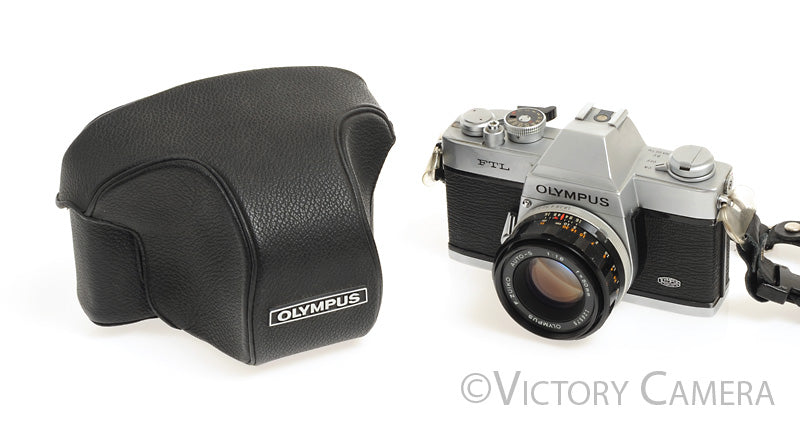 Olympus FTL 35mm SLR M42 Film Camera w/ 50mm f1.8 Lens -Meter off- [GOOD] - Victory Camera