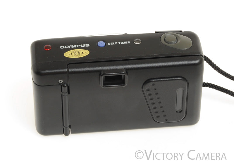 Olympus Infinity Jr Black 35mm Point &amp; Shoot Film Camera w/ 35mm f3.5 Lens [EX] - Victory Camera