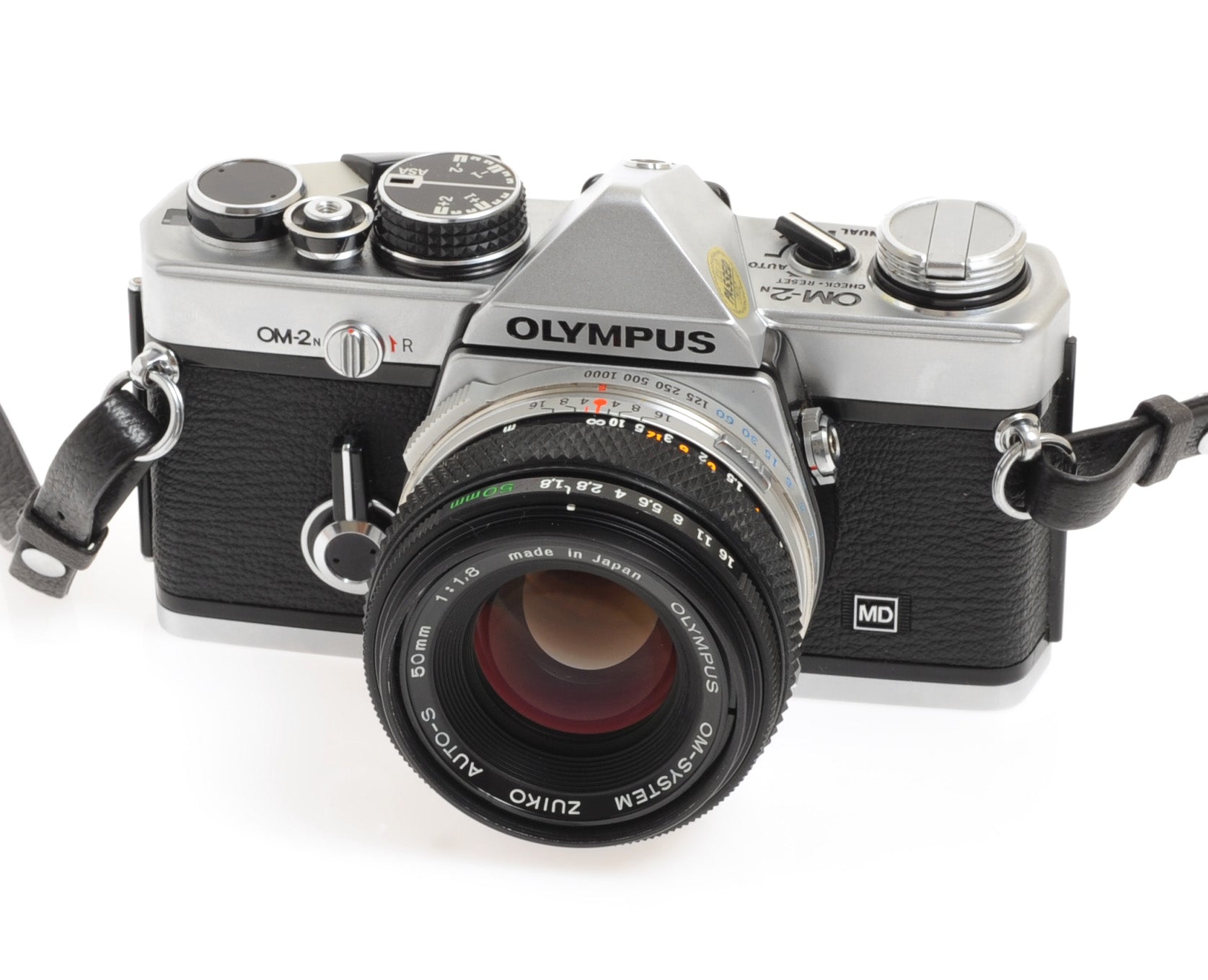 Olympus OM-2N OM2N Chrome 35mm SLR Film Camera w/ 50mm F1.8 Lens -New