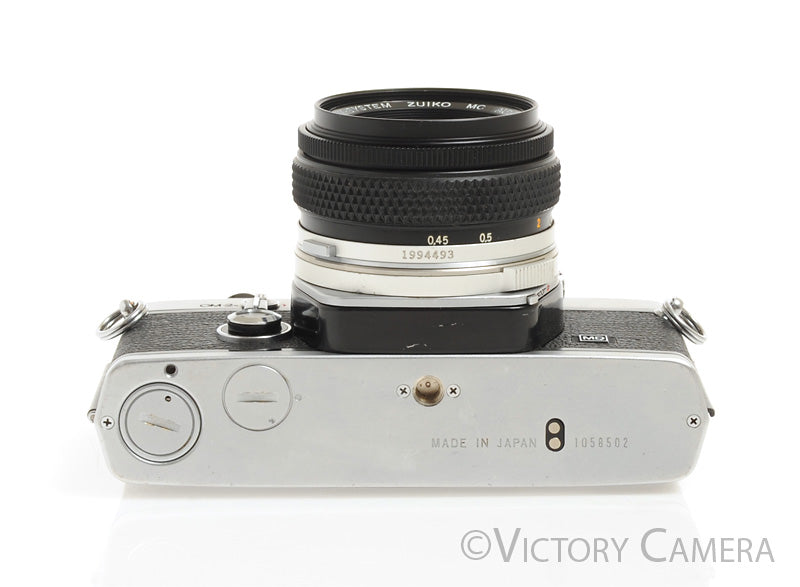 Olympus OM-2N OM2N Chrome 35mm SLR Film Camera w/ 50mm F1.8 Lens [EXC] - Victory Camera