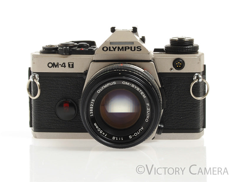 Olympus OM-4T OM-4 T Titanium 35mm Film Camera w/ 50mm f1.8 Lens [GOOD] - Victory Camera