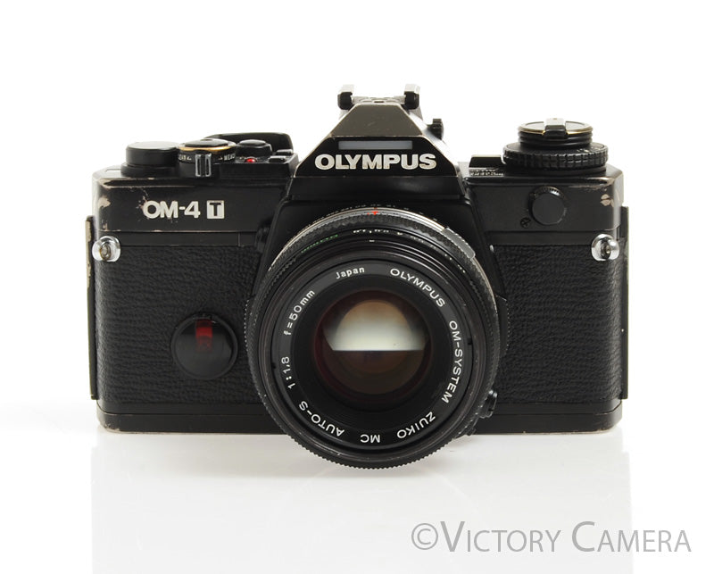 Olympus OM-4T Titanium 35mm Film Camera w/ 50mm f1.8 Lens -New Seals- [EXC-] - Victory Camera