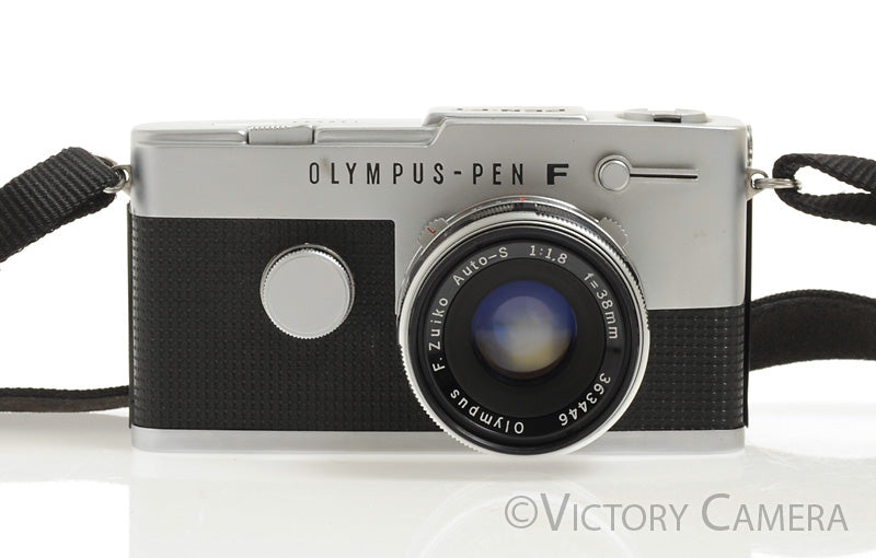 Olympus PEN-FT 35mm Half-Frame Camera w/ 38mm f1.8 Lens -New Seals- [EXC+]