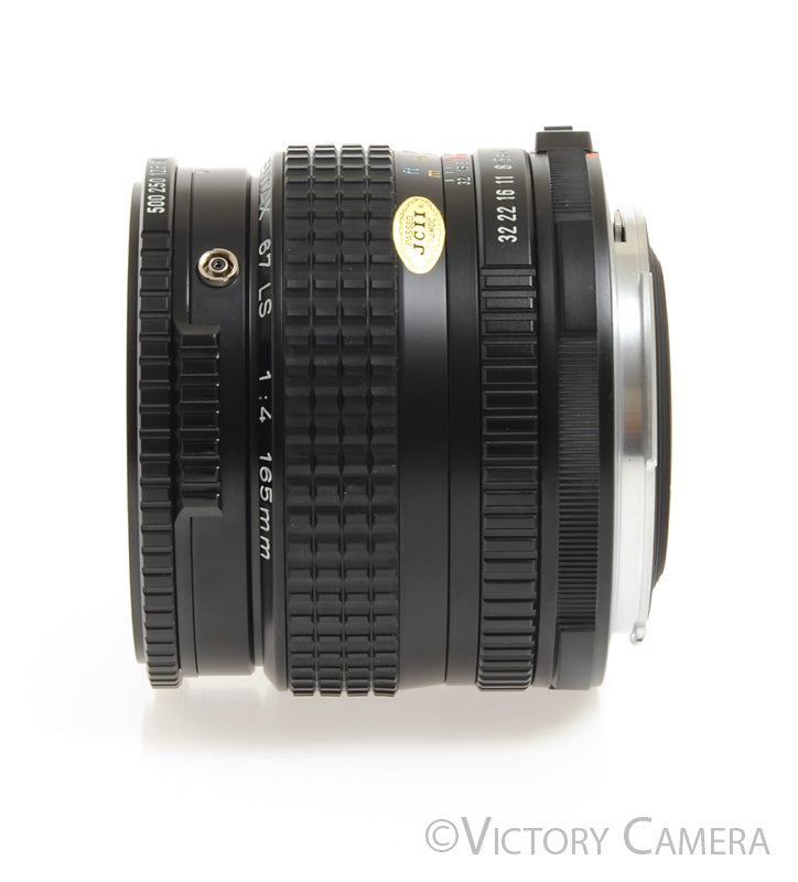 Pentax 67 6x7 LS Leaf Shutter 165mm f4 Telephoto Prime Lens w/ Case [MINT-] - Victory Camera