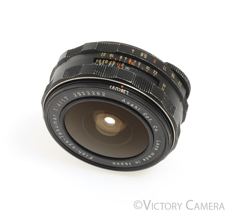 Pentax Fish-Eye-Takumar 17mm f4 Wide Angle Lens for M42 -Light Marks- [Good] - Victory Camera