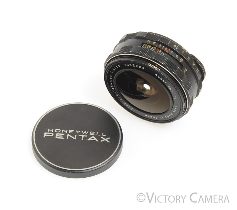 Pentax Fish-Eye-Takumar 17mm f4 Wide Angle Lens for M42 -Light Marks- [Good] - Victory Camera