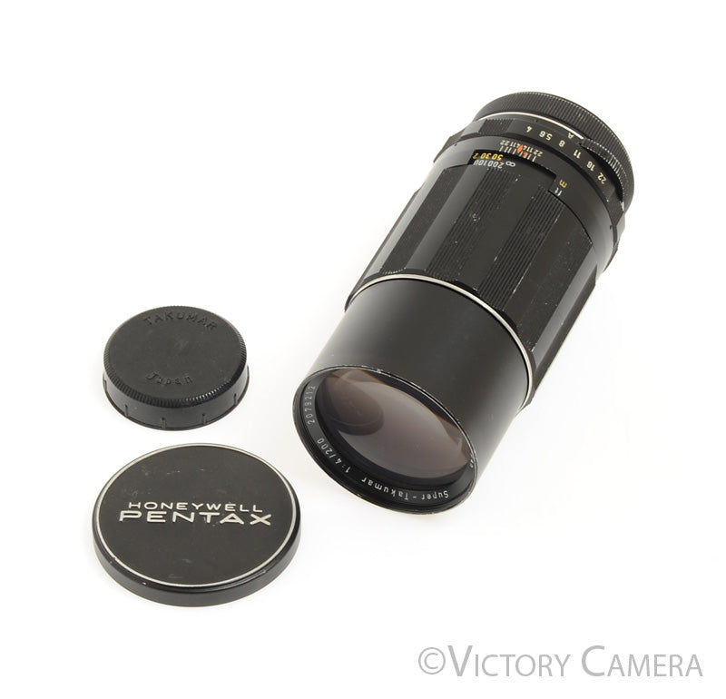 Pentax Super-Takumar SMC 200mm f4 M42 Screw Mount Lens [EXC] - Victory Camera