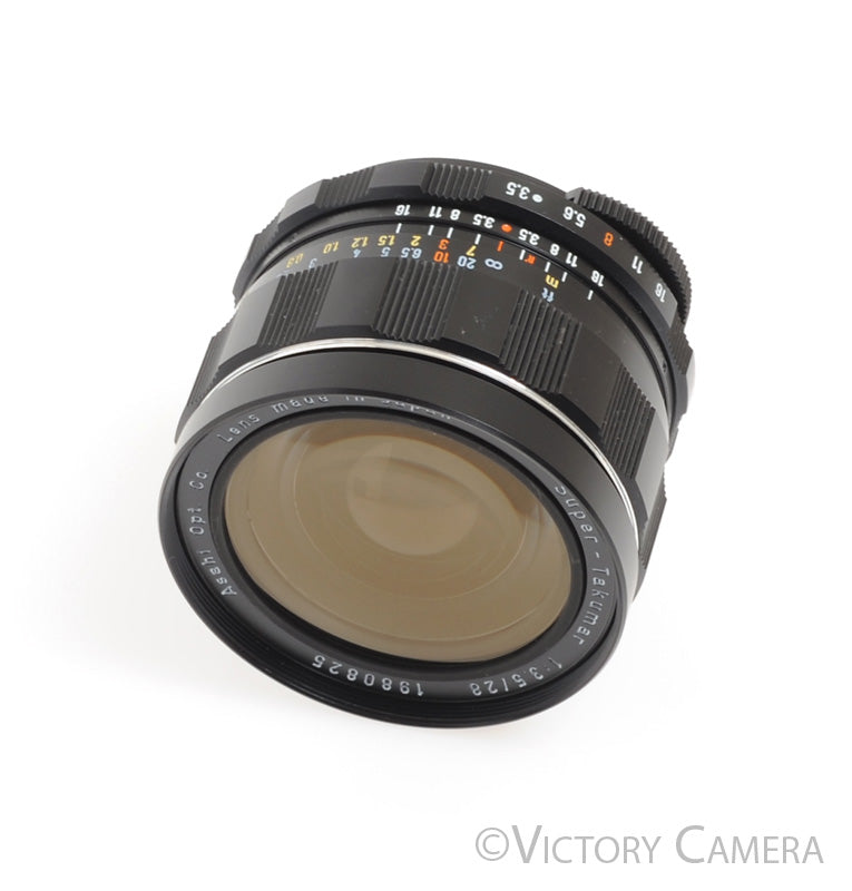 Pentax Super-Takumar 28mm f3.5 Wide Angle Lens for M42 Screw Mount [EXC+] - Victory Camera