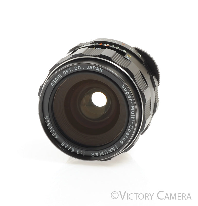 Pentax SMC Takumar 28mm f3.5 m42 Screw Mount Wide Angle Prime Lens  [EXC+] - Victory Camera