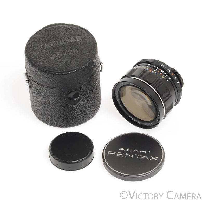 Pentax Super-Takumar 28mm f3.5 Wide Angle Lens for M42 Screw Mount [EXC+] - Victory Camera