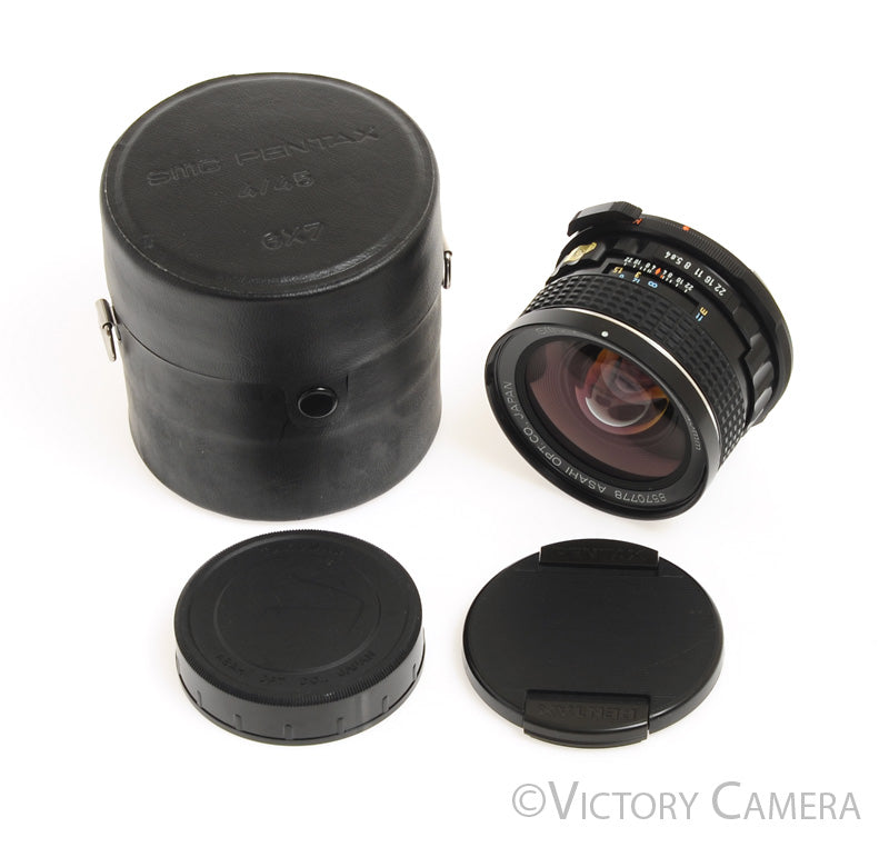 Pentax 67 6x7 45mm f4 Wide Angle Lens w/ Case [MINT-] - Victory Camera