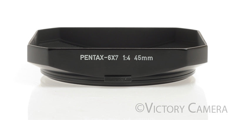 Pentax 67 45mm f4 Square Metal Lens Shade / Hood w/ Case [MINT-] - Victory Camera