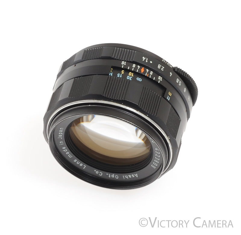 Pentax Super-Takumar 50mm F1.4 M42 Screw Mount Thorium Glass Lens [EXC+] - Victory Camera