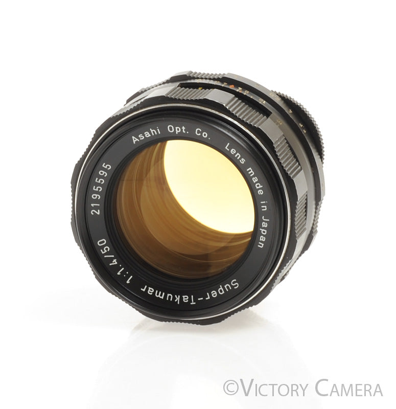 Pentax Super-Takumar 50mm F1.4 M42 Screw Mount Thorium Glass Lens  [EXC+] - Victory Camera