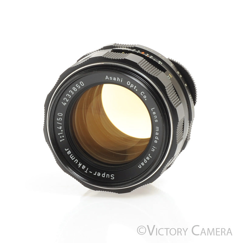 Pentax Super-Takumar 50mm F1.4 M42 Screw Mount Thorium Glass Lens w/ Case [EX+] - Victory Camera