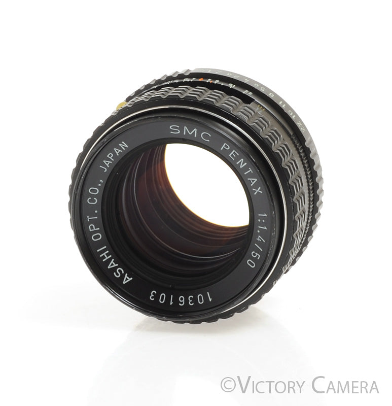 Pentax SMC 50mm f1.4 Prime Lens for K Mount  [EXC+] - Victory Camera