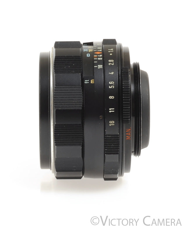 Pentax Super-Takumar 50mm F1.4 M42 Screw Mount Thorium Glass Lens w/ Case [EX+] - Victory Camera