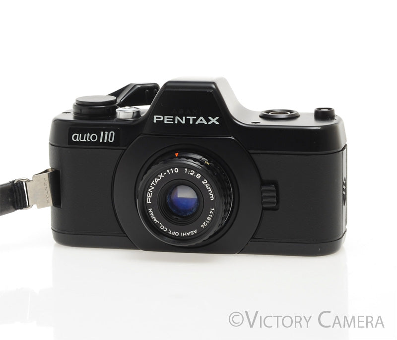 Pentax Auto 110 Compact Film SLR Camera w/ 24mm f2.8 Lens [EXC+]