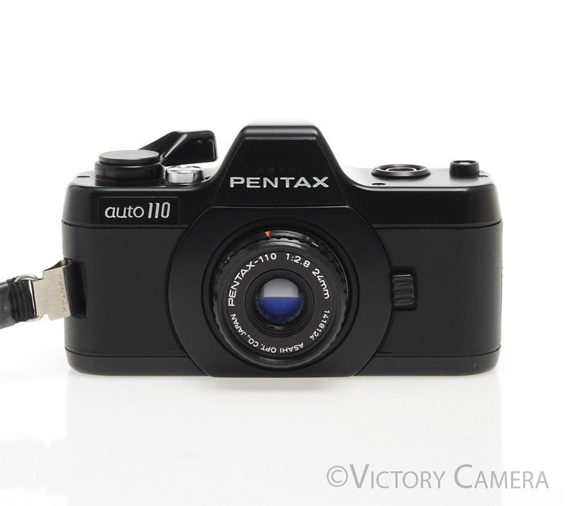 Pentax Auto 110 Compact Film SLR Camera w/ 24mm f2.8 Lens [EXC+]