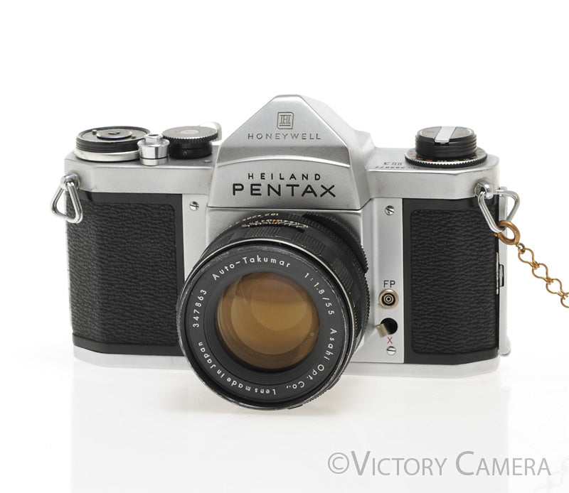 Pentax H3 Chrome 35mm SLR Camera w/ 55mm f1.8 Lens [EXC]