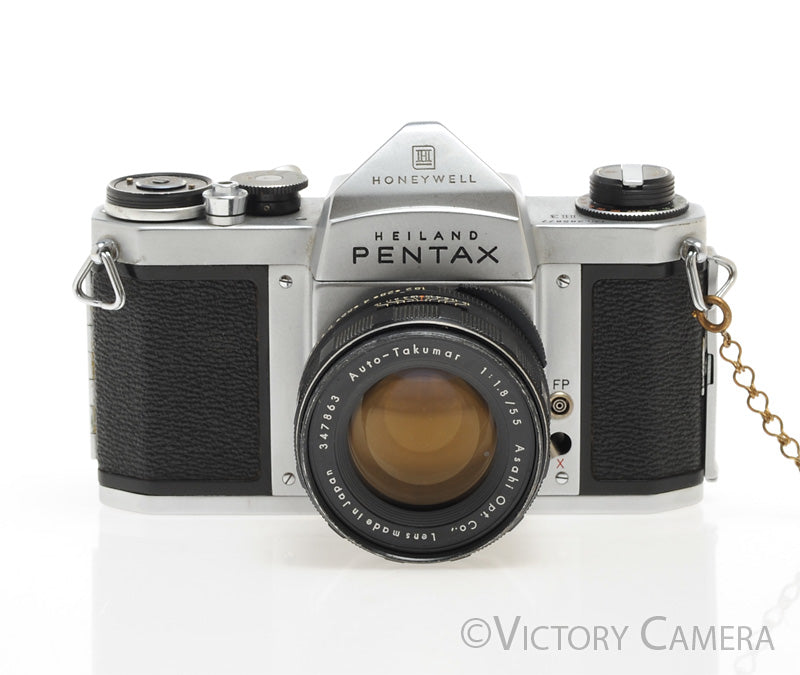 Pentax H3 Chrome 35mm SLR Camera w/ 55mm f1.8 Lens [EXC]