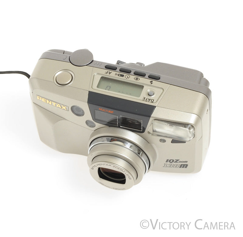 Pentax IQZoom 130m 35mm Point &amp; Shoot Film Camera w/ 38-130mm Lens [EXC+] - Victory Camera