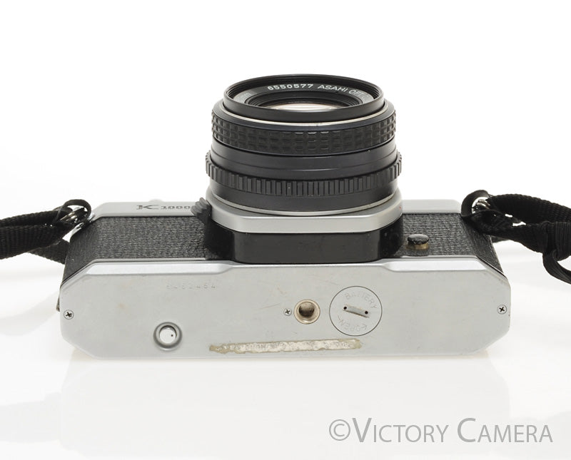 Pentax K1000 35mm Film Camera w/ 50mm f1.7 Lens -New Seals- [EXC]