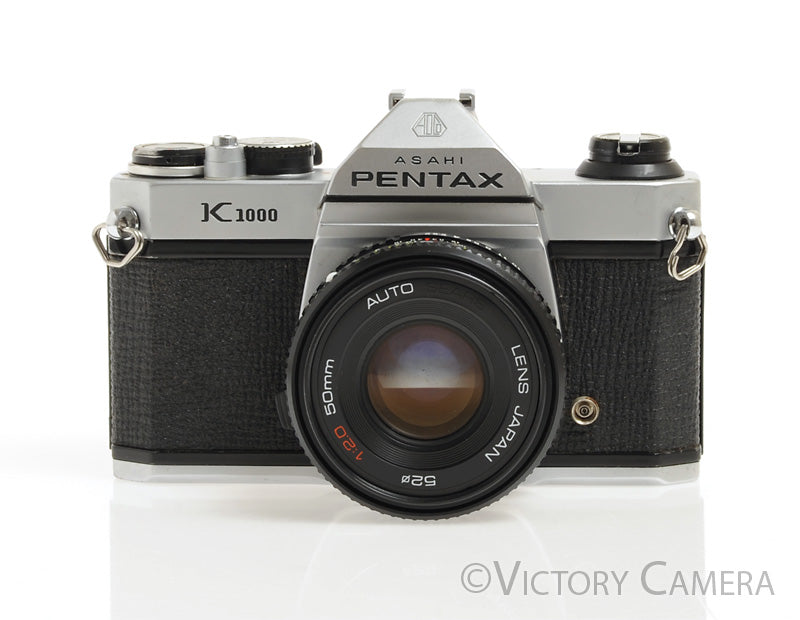 Pentax K1000 35mm Film Camera w/ 50mm f2  Lens -New Seals- [EXC]