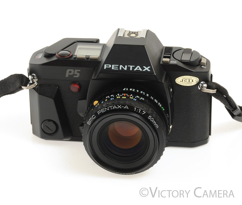 Pentax P5 Black 35mm Film Camera w/ 50mm f1.7 Lens  [EXC]