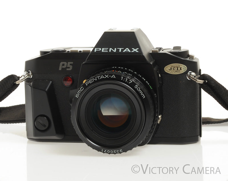 Pentax P5 Black 35mm Film Camera w/ 50mm f1.7 Lens  [EXC]