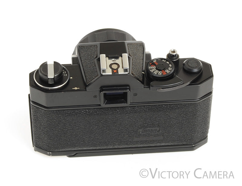 Ricoh Auto TLS EE Black 35mm SLR Film Camera w/ 50mm f1.7 Lens -No Meter- [EXC-] - Victory Camera