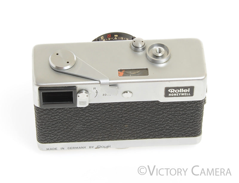 Rollei 35 Chrome 35mm Camera w/ 40mm f3.5 Tessar Lens -Good Meter- [EXC-] - Victory Camera