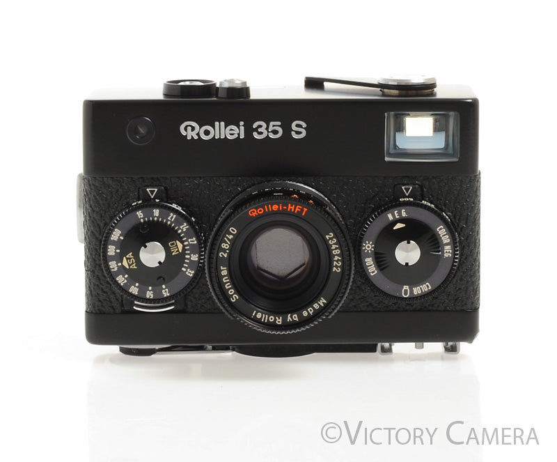 Rollei 35S 35 S 40mm f2.8 Zeiss Sonnar Black Camera -No Meter- [EX] - Victory Camera