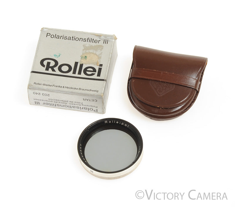 Rolleiflex Bay III Bay 3 Rolleipol 1.5 Polarizing Filter w/ Case [MINT-] - Victory Camera