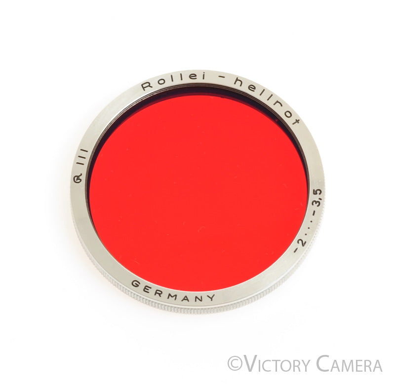 Rollei Rolleiflex Bay III 38mm Red Hellrot Filter for f2.8 TLR [MINT-] - Victory Camera