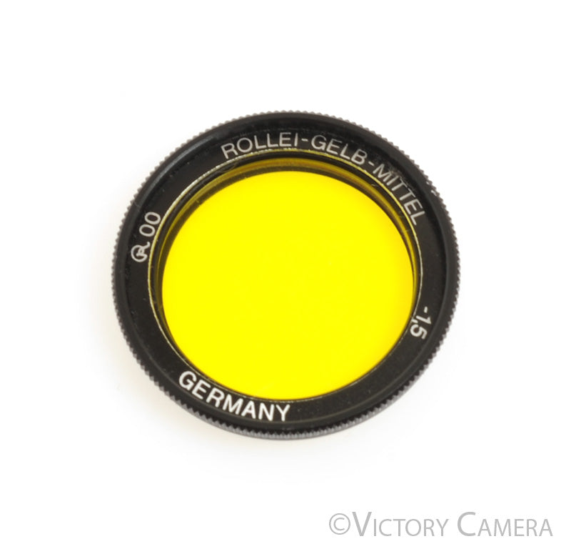 Rollei 35 R00 Gelb-Mittel -1.5 Yellow Filter w/ Case [EXC+] - Victory Camera