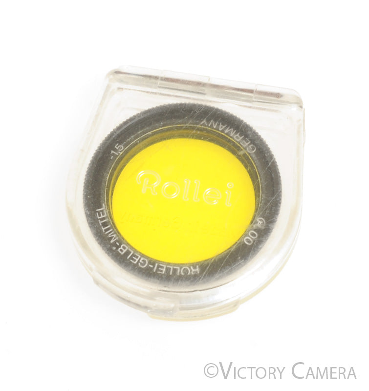 Rollei 35 R00 Gelb-Mittel -1.5 Yellow Filter w/ Case [EXC+] - Victory Camera