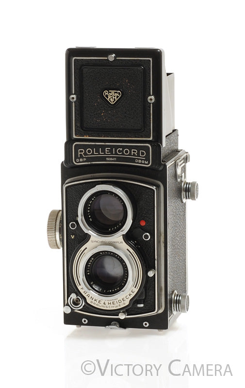 Rollei Rolleicord V TLR Medium Format Camera w/ 75mm f3.5 Xenar Lens [EX] - Victory Camera