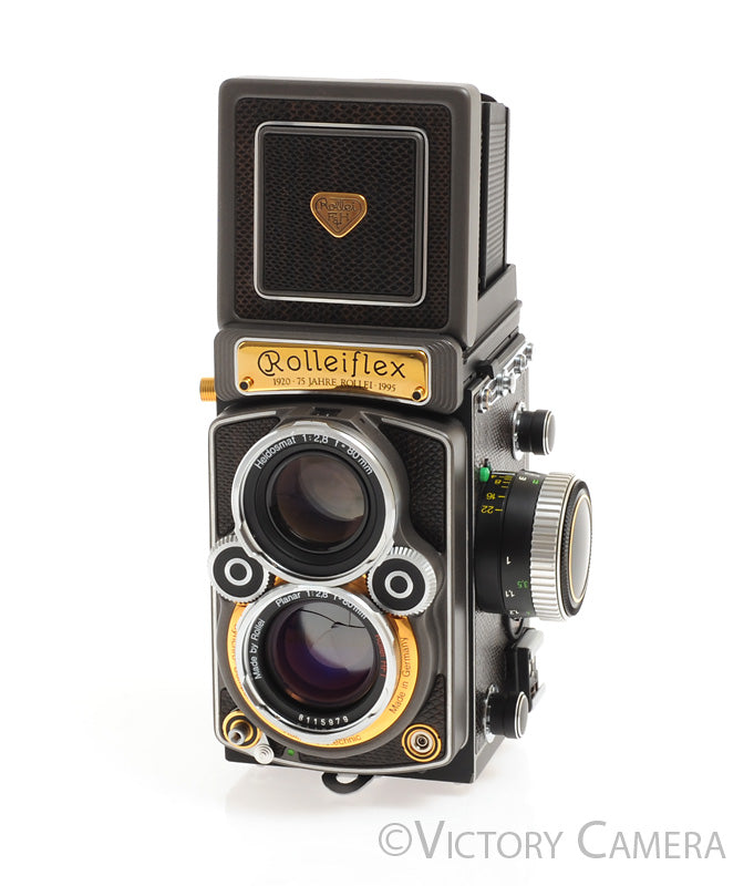 Rollei Rolleiflex 2.8GX 75 Jahre / Year Gold TLR Camera -Mint in Box- #2 - Victory Camera