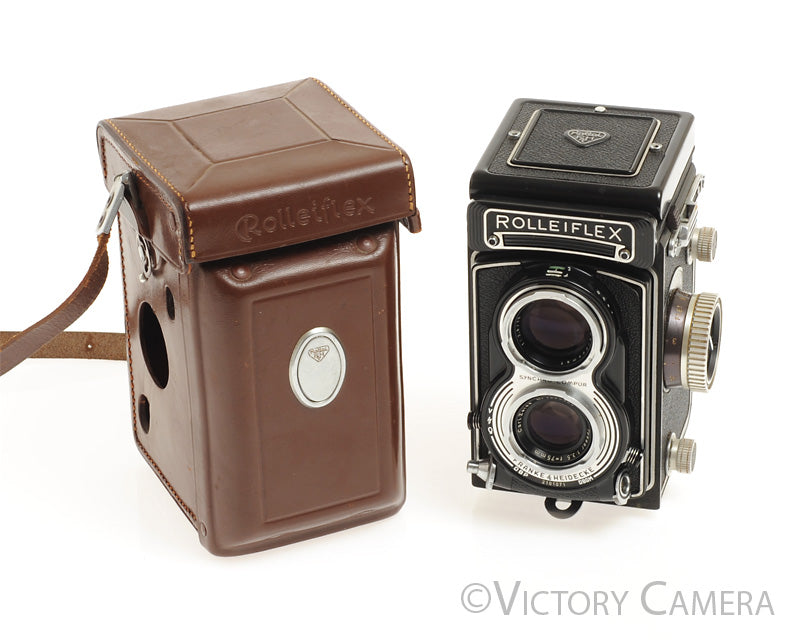 Rollei Rolleiflex T TLR Medium Format Film Camera w/ Zeiss 75mm F3.5 Lens [EX+] - Victory Camera