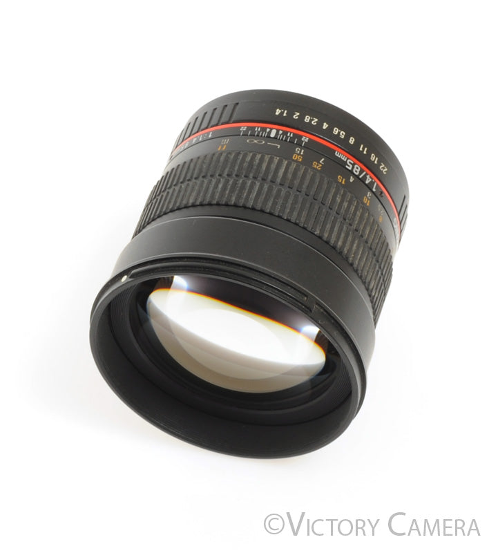 Samyang (Rokinon) 85mm f1.4 AS IF UMC Prime Lens for Canon EF [EXC]