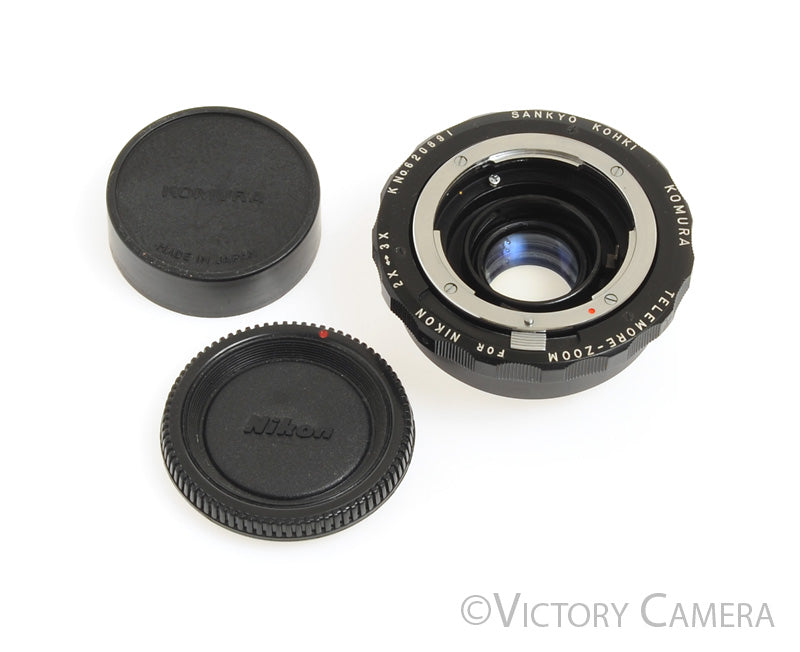 Sankyo Kohi Komura Telemore-Zoom 2x-3x Teleconverter for Nikon -Cool- [EX+] - Victory Camera