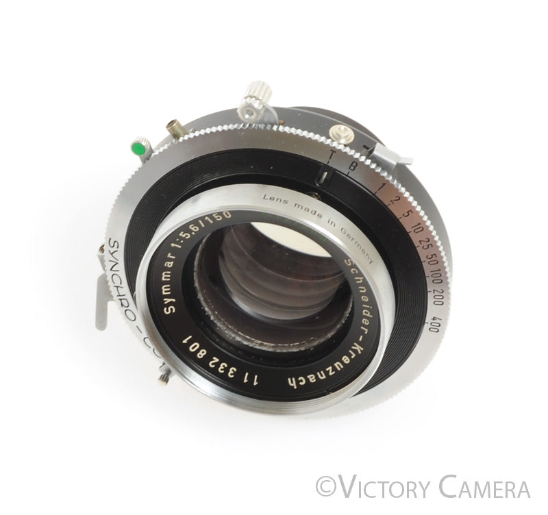 Schneider Symmar 150mm f5.6 Convertible Lens in Synchro Compur Shutter [EXC] - Victory Camera